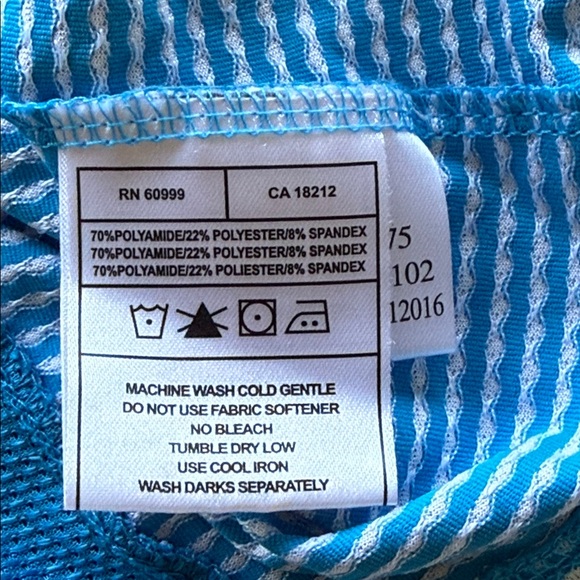 Lopez Delux Dri Blue Dots Sleeveless Golf Polo Top Rhinestone Zipper Pull Sz M - Picture 12 of 15